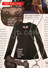 CHANEL 08A Navy Red Silk Tops Black Dress 36 シャネル ネイビー レッド シルク トップス ブラック ワンピース 即発