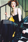 CHANEL 97A Black Green Watercolour Beaded Dress 34 36 シャネル ブラック グリーン CC ロゴ ビーズ装飾 ワンピース