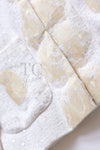 CHANEL 12S Creme Ivory Cotton Seashell Mosaic Decoration Jacket 40 42 シャネル クリーム アイボリー コットン 貝殻モザイク 装飾 ジャケット 即発
