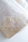 CHANEL 12S Creme Ivory Cotton Seashell Mosaic Decoration Jacket 40 42 シャネル クリーム アイボリー コットン 貝殻モザイク 装飾 ジャケット 即発