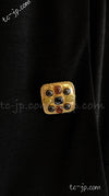 CHANEL 11PF Black Wool Gripox Jewel Buttons Dress 34 シャネル ブラック グリポワ宝石装飾 ウール ワンピース 即発