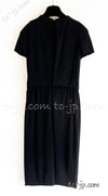 CHANEL 11PF Black Wool Gripox Jewel Buttons Dress 34 シャネル ブラック グリポワ宝石装飾 ウール ワンピース 即発