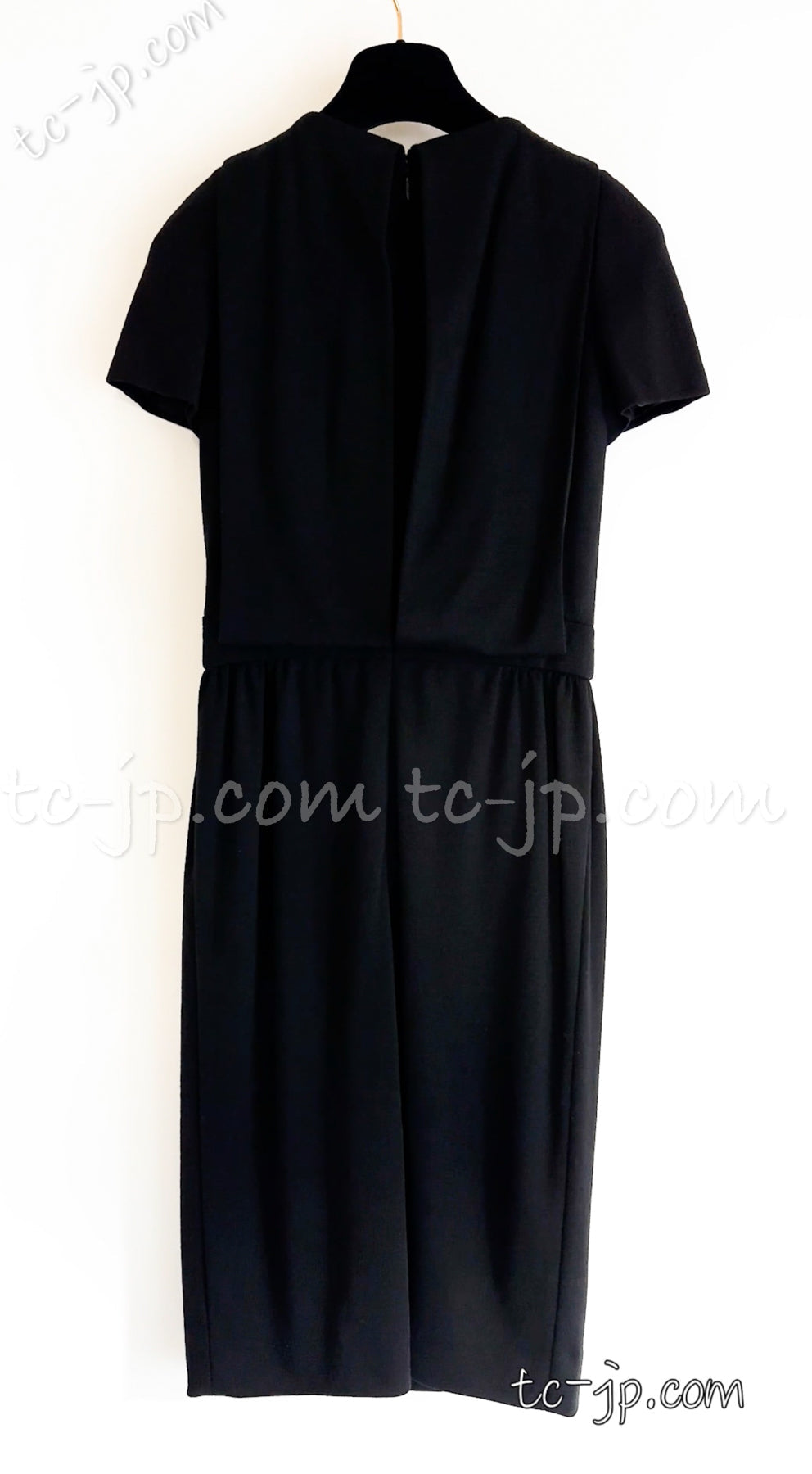 CHANEL 11PF Black Wool Gripox Jewel Buttons Dress 34 シャネル ブラック グリポワ宝石装飾 ウール ワンピース 即発