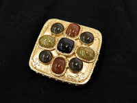 CHANEL 11PF Black Wool Gripox Jewel Buttons Dress 34 シャネル ブラック グリポワ宝石装飾 ウール ワンピース 即発