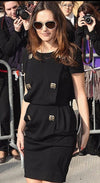 CHANEL 11PF Black Wool Gripox Jewel Buttons Dress 34 シャネル ブラック グリポワ宝石装飾 ウール ワンピース 即発