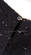 CHANEL 00C Black Sequin Embellishments Party Dress 34 シャネル ブラック スパンコール パーティー ワンピース 即発