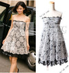 CHANEL 10S Ivory White Camellia Lace Party Strapless Dress 34 シャネル アイボリー ホワイト カメリア レース パーティー ワンピース ドレス 即発