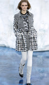 CHANEL 10A Multicolor Silk Fantasy Fur Tweed Coat 38 シャネル マルチカラー シルク ファンタジー ファー ツイード コート