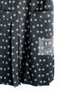 CHANEL 12A Smokey Brown Gray Silk CC Logo Dress 38 シャネル 淡い ブラウン グレー シルク CCロゴいっぱい ワンピース 即発