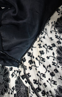 CHANEL 14C Black Ivory Camellia Flower Knit Tops 38 シャネル ブラック アイボリー カメリア 花柄 ニット トップス 即発