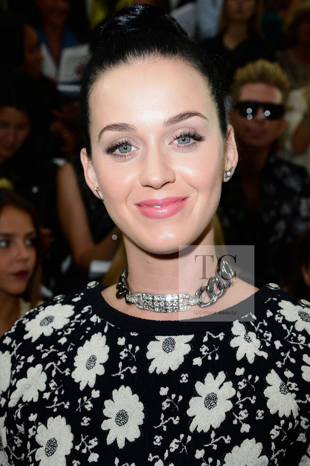 CHANEL 14C Black Ivory Camellia Flower Knit Tops 38 シャネル ブラック アイボリー カメリア 花柄 ニット トップス 即発