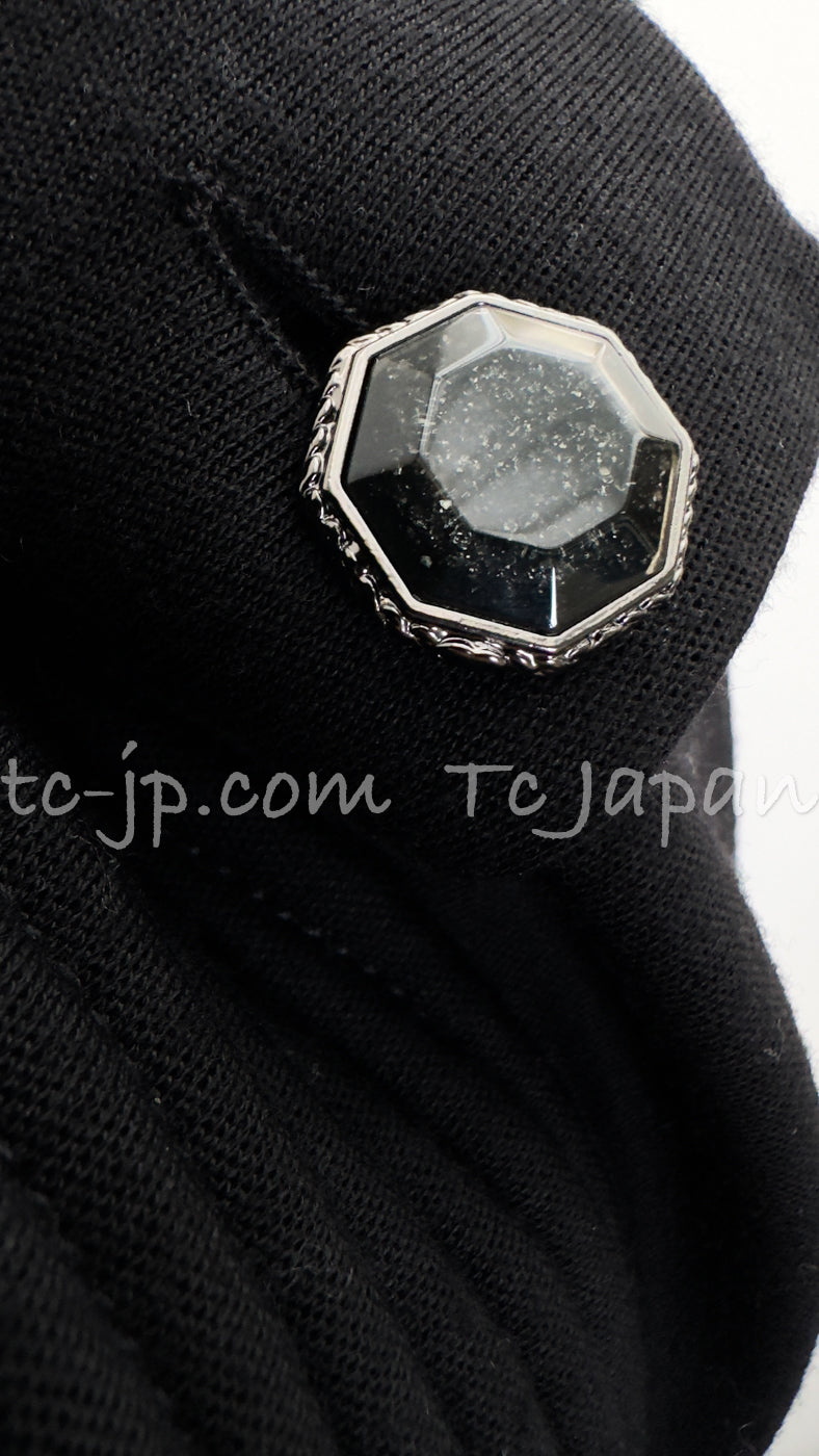 CHANEL 12A Black Wool Jersey Dress 36 シャネル ブラック ニット ウール ジャージ ワンピース 即発 - TC JAPAN