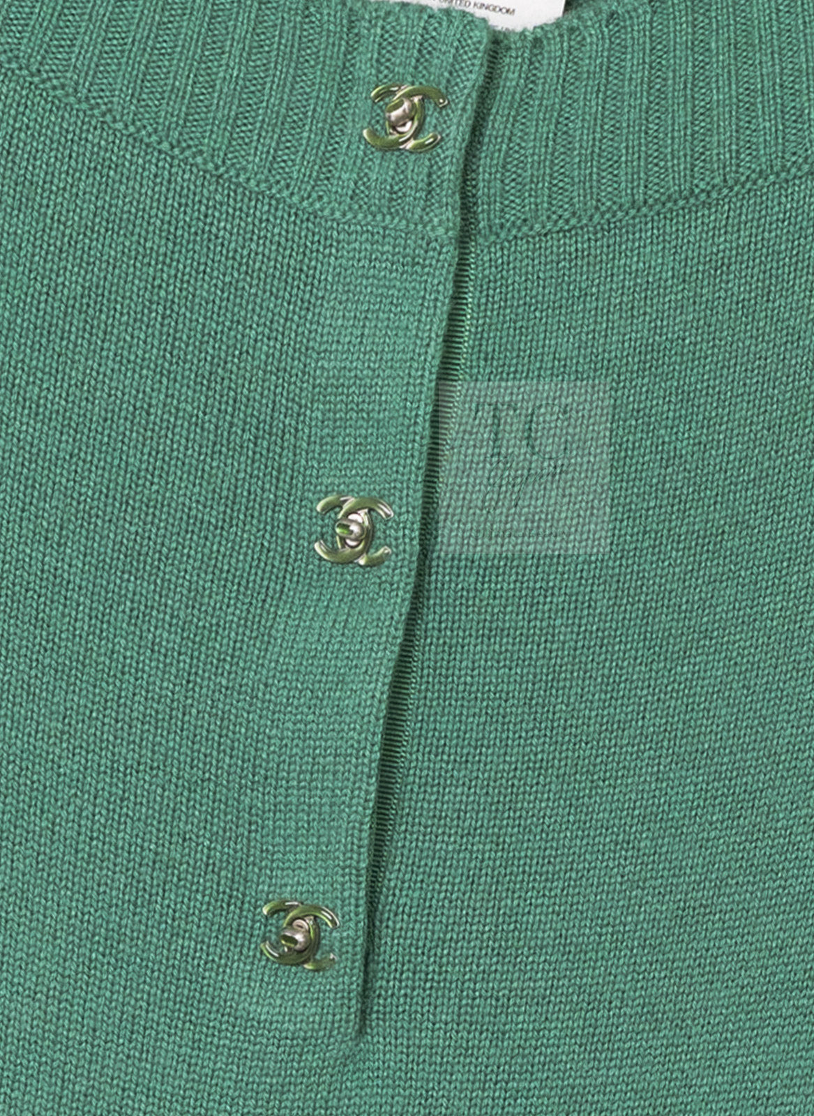 CHANEL 12A Seafoam Green CC Turn Lock Cashmere Knit Dress 38 シャネル シーフォーム グリーン CC ターンロック カシミア ニット ワンピース 即発