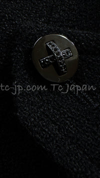 CHANEL 06A Black Wool Tweed Jacket Skirt Suit 38 シャネル ブラック ウール ジャケット スカート スーツ 即発