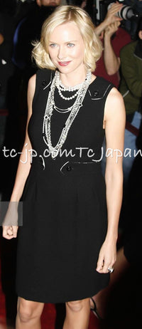 CHANEL 06A Black Wool Tweed Jacket Skirt Suit 38 シャネル ブラック ウール ジャケット スカート スーツ 即発