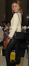 CHANEL 06PF Ivory Black Trim Boucle Tweed Jacket 38 シャネル アイボリー ブラック トリミング ブークレ ツイード ジャケット 即発