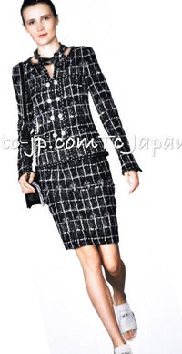 CHANEL 14S Pink White Cotton Collarless Double Jacket 34 シャネル ピンク ホワイト コットン ノーカラー ダブル ジャケット 即発 - TC JAPAN