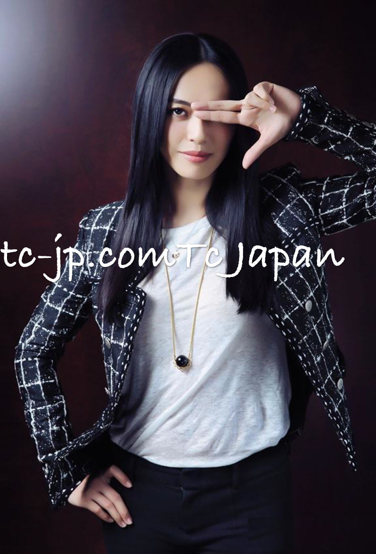 CHANEL 14S Pink White Cotton Collarless Double Jacket 34 シャネル ピンク ホワイト コットン ノーカラー ダブル ジャケット 即発 - TC JAPAN