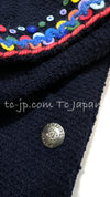 CHANEL 97A Vintage Navy Wool Jacket Skirt Suit 42 シャネル ヴィンテージ・ネイビー・ウール・ジャケット・スカート・スーツ 即発 - TC JAPAN