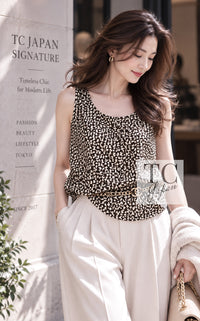 chanel Silk Tops Brown Karl 87S -1