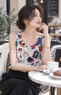 chanel Silk Tops Karl 87S-3