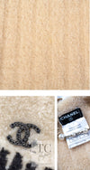 CHANEL 02A Beige Black Sleeveless Wool Knit Tops Sweater 38 シャネル ベージュ ブラック ノースリーブ ウール ニット トップス セーター 即発