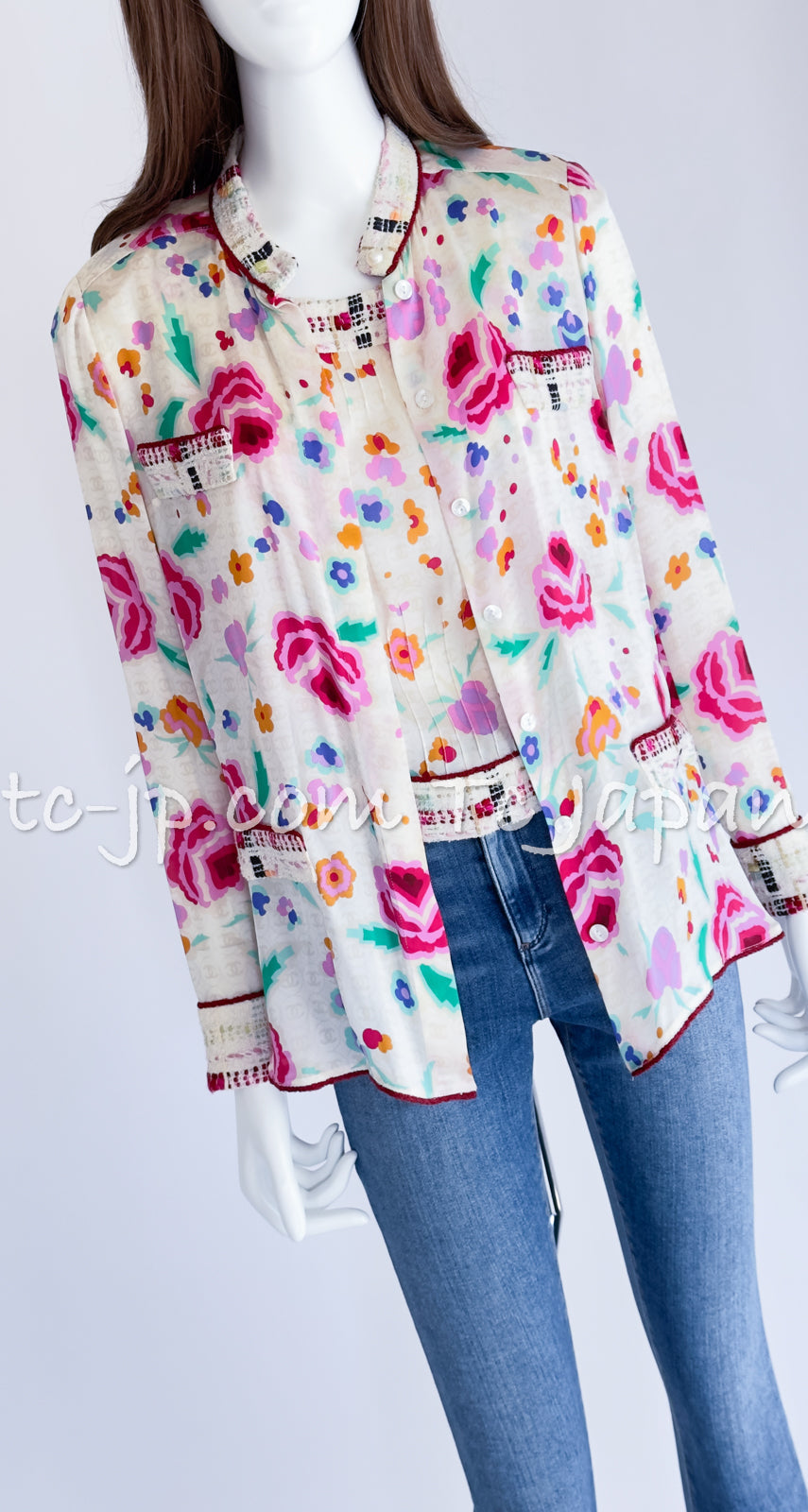 シャネル　カシミア　カットソー風薄手ニット　薄紫　38 シャネル セーター トップス CHANEL Sweater Tops【正規品・専門