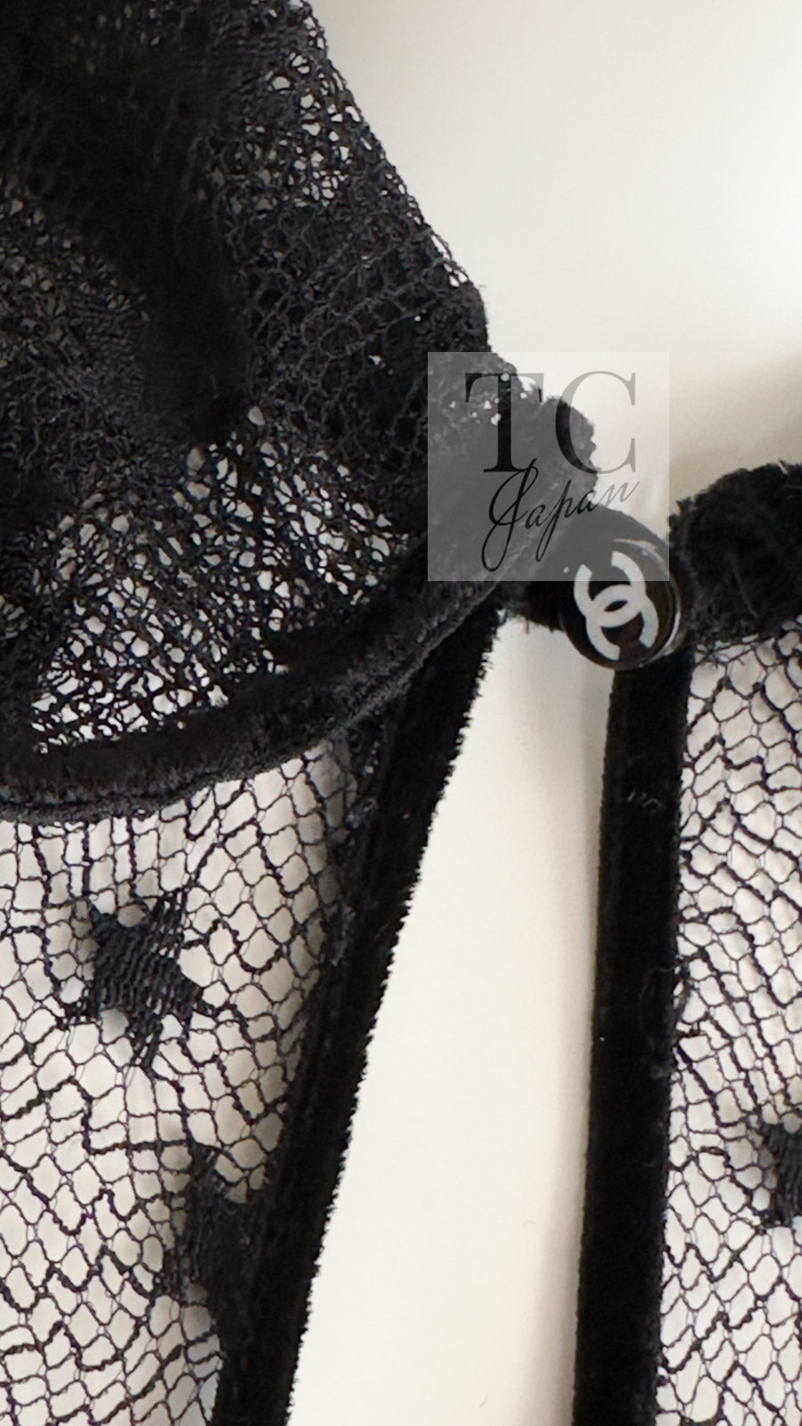 CHANEL 04PF Black Short Sleeve Star Blouse Tops 36 シャネル ブラック 星柄 半袖ブラウス トップス 即発