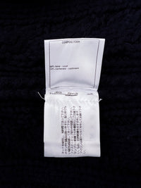 CHANEL 18PF Navy Wool Cashmere Dress Knit Sweater 38 40 42 シャネル ネイビー ウール カシミア ケーブル ニット ワンピース セーター 即発 - TC JAPAN