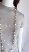 CHANEL 14B Pearl Studded Mohair Cashmere Sweater 34 シャネル モヘア カシミア セーター 即発