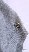 CHANEL 14B Pearl Studded Mohair Cashmere Sweater 34 シャネル モヘア カシミア セーター 即発