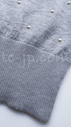 CHANEL 14B Pearl Studded Mohair Cashmere Sweater 34 シャネル モヘア カシミア セーター 即発