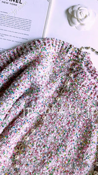 CHANEL 16C pink sequin women's sweater / シャネル レディース ピンク スパンコール セーター