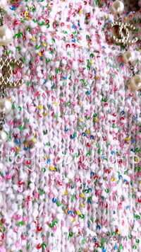 CHANEL 16C pink sequin women's sweater / シャネル レディース ピンク スパンコール セーター
