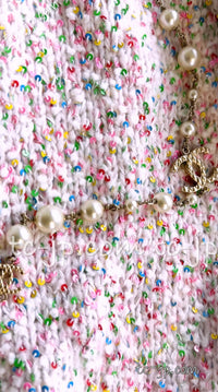 CHANEL 16C pink sequin women's sweater / シャネル レディース ピンク スパンコール セーター