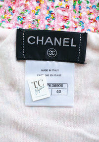 CHANEL 16C pink sequin women's sweater / シャネル レディース ピンク スパンコール セーター