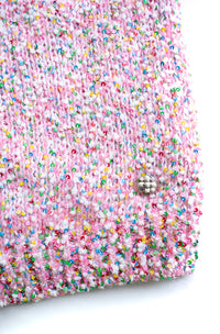 CHANEL 16C pink sequin women's sweater / シャネル レディース ピンク スパンコール セーター