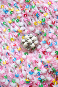 CHANEL 16C pink sequin women's sweater / シャネル レディース ピンク スパンコール セーター