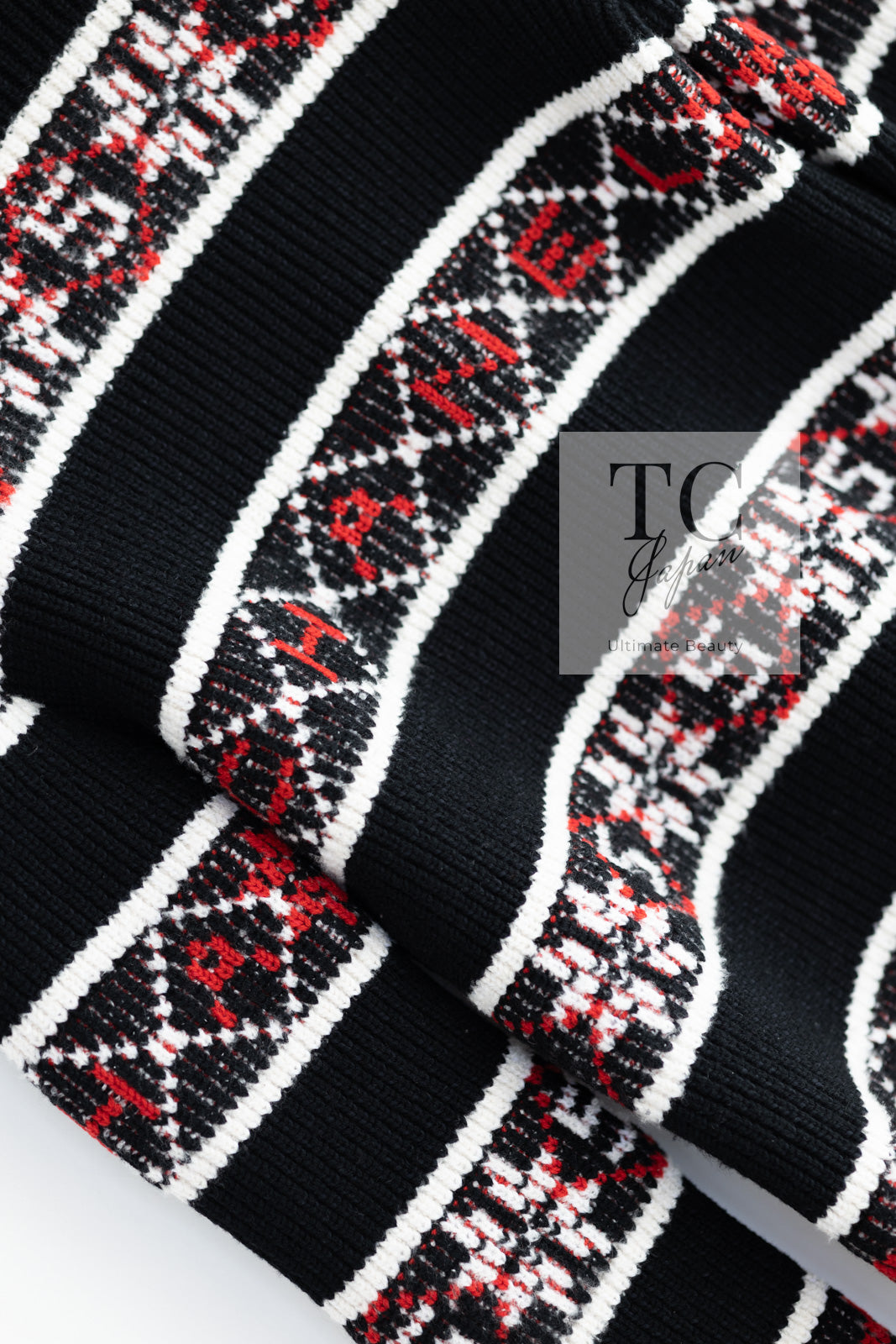 シャネル セーター CHANEL ブラック ロゴ カシミア ニット 19A
