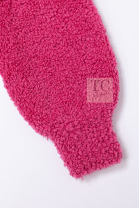 CHANEL 19A Pink Black CC Logo COCO Mark Sweater 34 36 4
