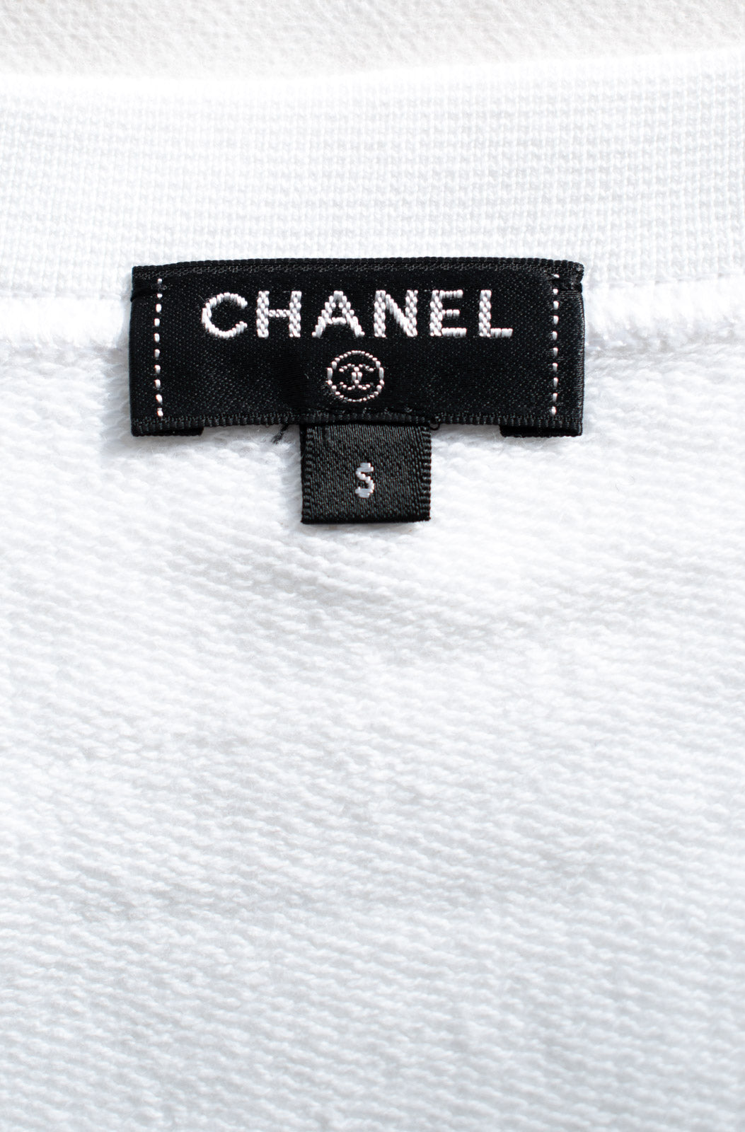 CHANEL 18C White CC Gold Leaf Logo T-shirt Tops S 36 38 シャネル ホワイト CC ゴールド ロゴ Tシャツ スウェット トップス 即発