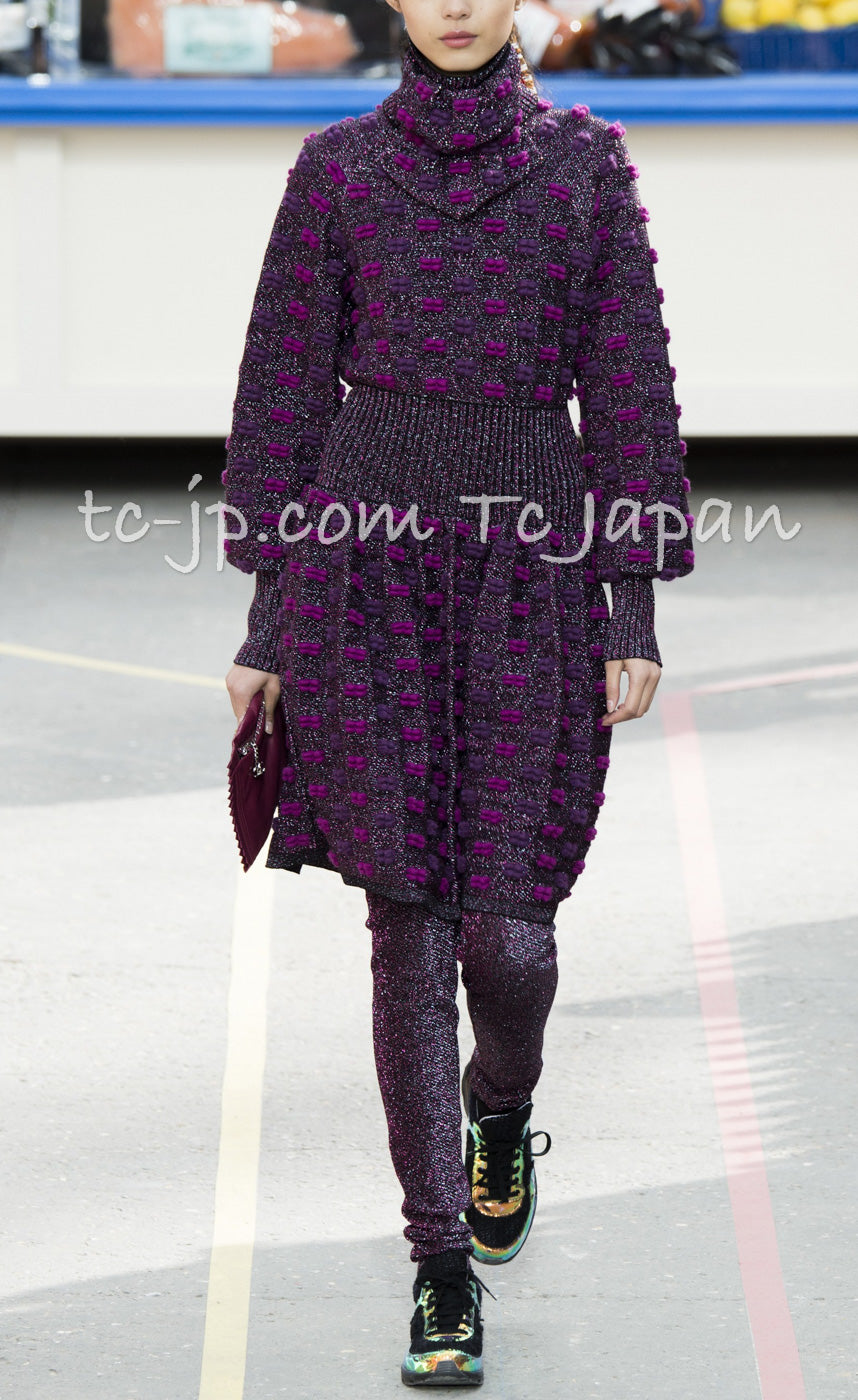 シャネル ワンピース CHANEL パープル マジェンタ リボン ウール モヘア ニット 14A Purple Magenta Violet Wool  Mohair Ribbon Knit Dress – TC JAPAN