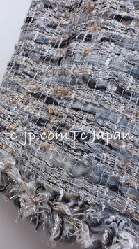 CHANEL 08A Sarah Jessica Parker Grey Multi Tweed Skirt Lion Button 36 シャネル サラ ジェシカ着用 グレー マルチ ツイード スカート ライオン ボタン 即発