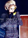 CHANEL 08A Sarah Jessica Parker Grey Multi Tweed Skirt Lion Button 36 シャネル サラ ジェシカ着用 グレー マルチ ツイード スカート ライオン ボタン 即発