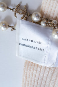 CHANEL 02A Cream Iovry Camellia Cashmere Knit Skirt 38 シャネル クリーム アイボリー カメリア カシミア ニット スカート 即発