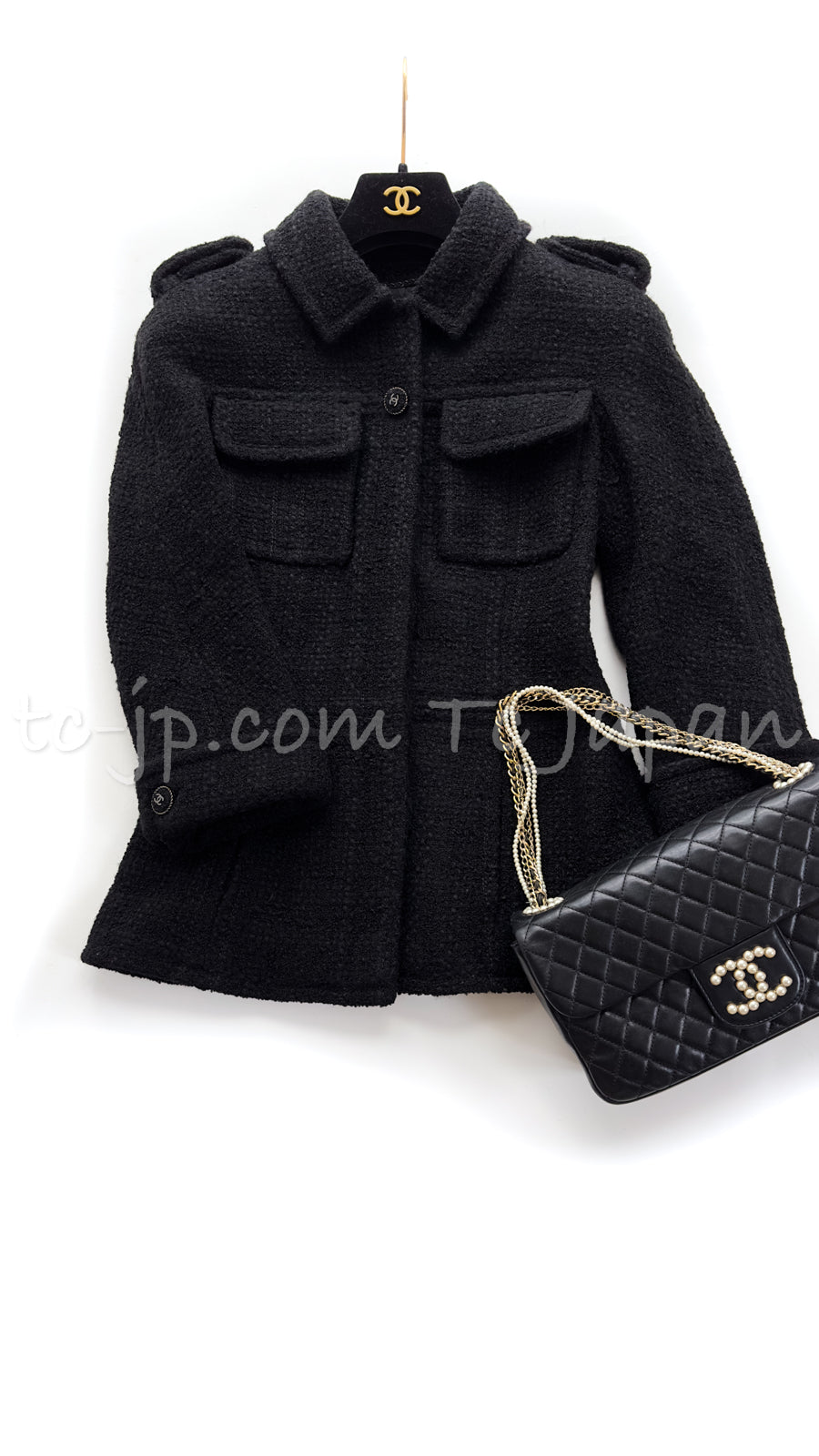 CHANEL Black Lambskin Westminster Classic Pearl Chain Matelasse Bag シャネル ブラック ラムスキン ウエストミンスター パール チェーン マトラッセ バッグ 即発