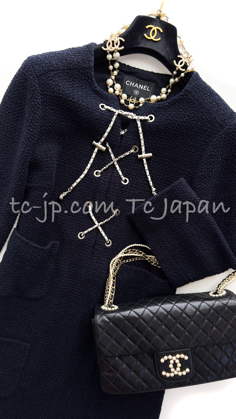 CHANEL Black Lambskin Westminster Classic Pearl Chain Matelasse Bag シャネル ブラック ラムスキン ウエストミンスター パール チェーン マトラッセ バッグ 即発