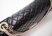 CHANEL Black Lambskin Westminster Classic Pearl Chain Matelasse Bag シャネル ブラック ラムスキン ウエストミンスター パール チェーン マトラッセ バッグ 即発
