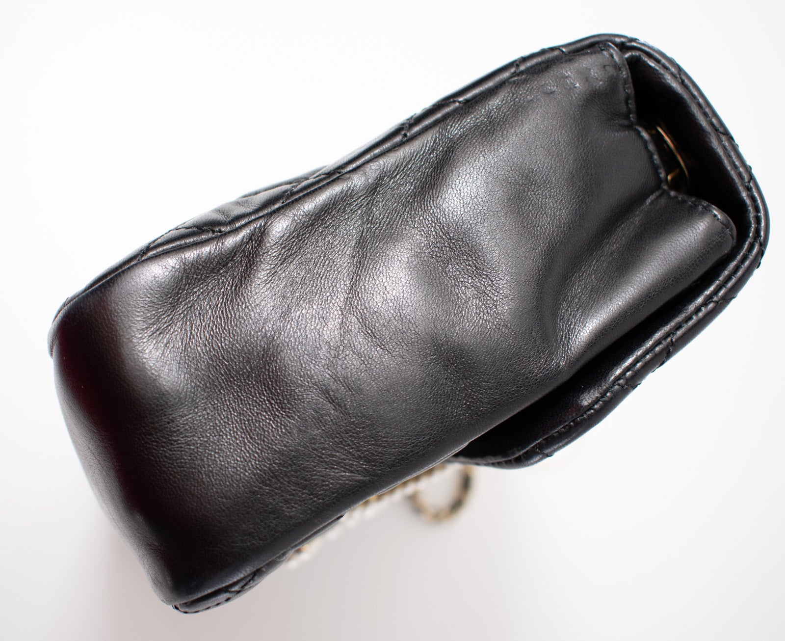 CHANEL Black Lambskin Westminster Classic Pearl Chain Matelasse Bag シャネル ブラック ラムスキン ウエストミンスター パール チェーン マトラッセ バッグ 即発