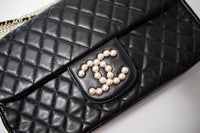 CHANEL Black Lambskin Westminster Classic Pearl Chain Matelasse Bag シャネル ブラック ラムスキン ウエストミンスター パール チェーン マトラッセ バッグ 即発
